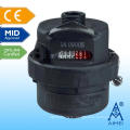 MID Certificated Volumetric Piston Type Plastic Water Meter